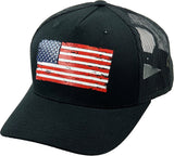 USA Flag Black Hat