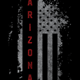 Arizona US Flag Black Tee
