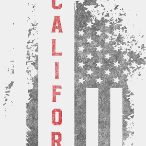 California US Flag White Tee
